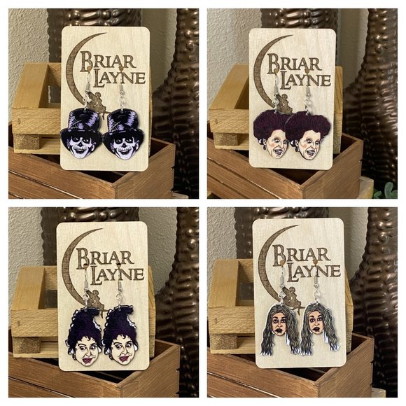 10 Piece Woman's Dangle Halloween Earrings Lot For Selling At Craft Show - Picture 1 of 5